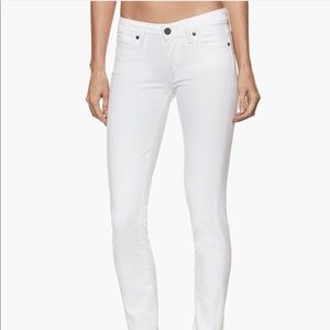 Paige Jeans White Skyline Ankle Peg size 24